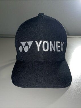 Yonex Black Baseball Cap with White Logo